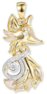 Seinerzeit FLORA & FAUNA Crystal Fox Infinity Anhänger