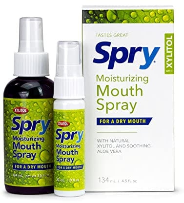 Xlear - Aerosol oral de la niebla de la lluvia Spry con todo el Xylitol que humedece natural - 4.5 la Florida. onza.