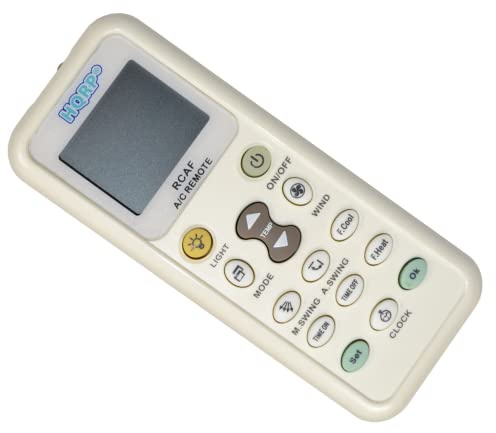HQRP Telecomando universale A/C per Ferroli, Frestech, Galanz, Garrier, Glee, Goldstar ed altri Climatizzatori/Aria Condizionata