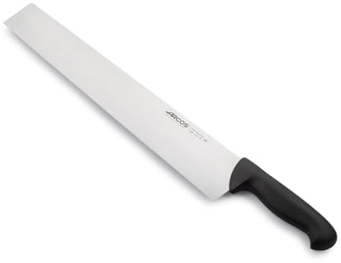 Arcos Serie 2900 - Coltello Salami Coltello Formaggio - Lama Acciaio Inossidabile Nitrum 410 mm - Manico Polipropilene Colore Nero