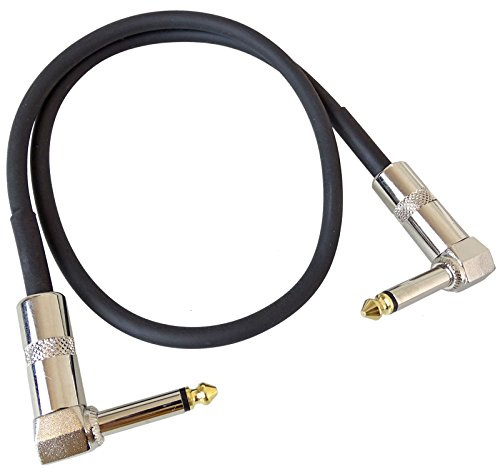 KEEPDRUM GC028 Patch-Kabel 6.3mm Klinke Winkelstecker 60cm