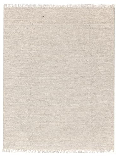 RugVista Melange Teppich, 250 x 300 cm, Moderner Kelim Teppich, Wolle, Sand, Beige für Flur, Schlafzimmer, Küche, Wohnzimmer