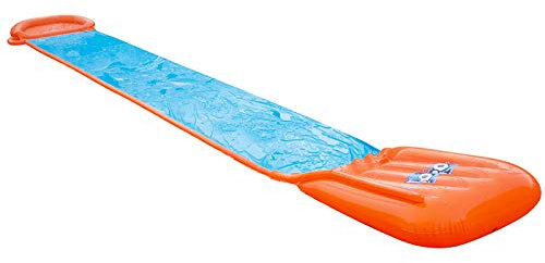 Bestway H20 Go Toboggan à Eau 1 Voie avec Rampe. Bleu/Orange