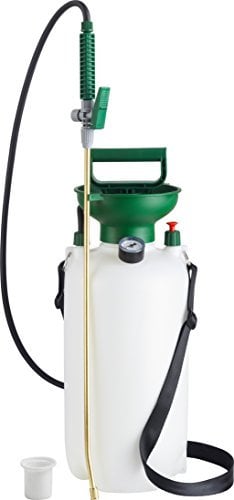 Meister Drucksprüher - 5 L Füllmenge - Hochwertige Messing-Düse - Mit Manometer & Überdruckventil - Bequemer Tragegurt - Geeignet für Pflanzenschutzmittel / Drucksprühgerät / Pumpsprüher / 9930810