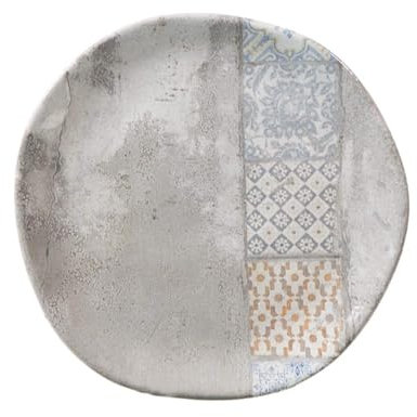 H&h set 12 piatti frutta malaga in stoneware decorato cm 20