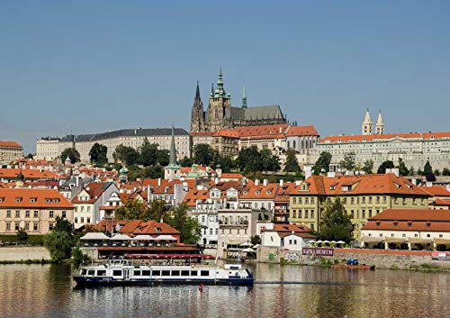 HANSEPUZZLE 62892 - Prag Puzzle 130 Teile | Orte Puzzle mit hochwertiger Puzzle Aufbewahrung: Kartonbox und wiederverschließbarem Beutel | Puzzle-Maße: 28,7 x 20 cm
