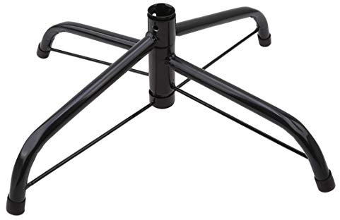 Weryffe Weihnachtsbaumständer Kreative Metall Baum Halter Basis Gusseisenständer 4 Füße Party Decor Wohnaccessoires (Schwarz)