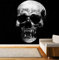 Vlies Tapete XXL Poster Fototapete Vampir Schädel Totenkopf Farbe schwarz weiß, Größe 200 x 150 cm