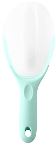 Spring Chef Dog Food Scoop, Contoured Translucent Flexi-Plastic Pet Food Scooper with Soft Grip Handle, Kitchen Magnetic Ice Scoop for Freezer, Ice Machine, Popcorn, Flour, Coffee Bean - Mint