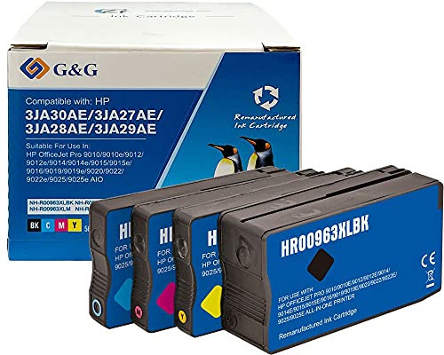 G&G XL-Tintenpatronen kompatibel mit HP 963XL/ 3JA27AE (Cyan)