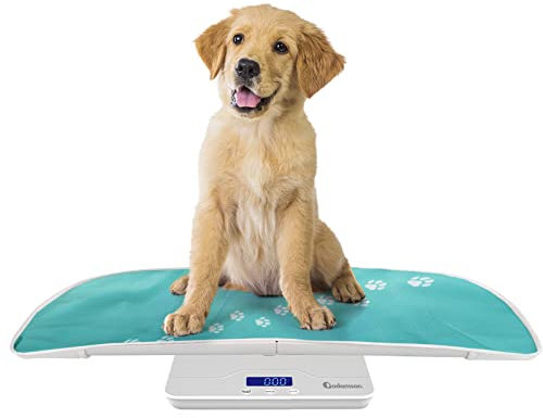 Adamson A50 Tier- und Babywaage - Tierwaage für Katzen, Hunde, Kaninchen, Welpen, Kleinkinder, Erwachsene - Baby waage Digital - Für Neugeborene Babys - Bis zu 100 kg