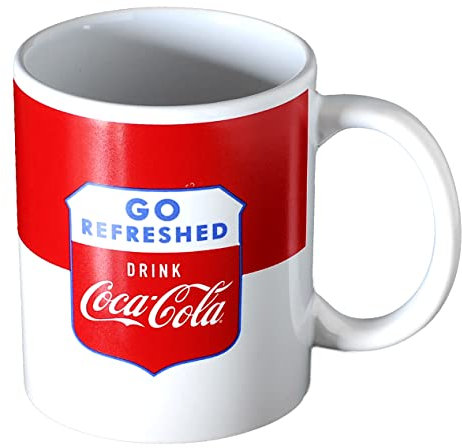 Teebecher aus Keramik Coca Cola (Go Refreshed) 33 cl Farbe Weiß/Rot
