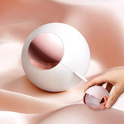 Lint Roller Ball,Washable Reusable Pet Hair Remover,Portable Dog Cat Hair Remover Tool for Clothes/Furniture/Bedding,White