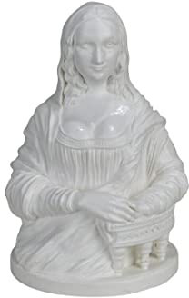 Mona Lisa Gioconda Leonardo da Vinci Skulptur Statue Louvre Museum Hartputz