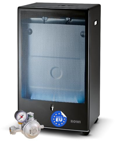 ROWI Gas-Heizofen HGO 4200/1 BF Pro Premium+ inkl. doppeltem Druckregler I Geeignet für Innen- & Außenbereich und Gewerbe I Einfacher Transport/Made in Europe [Energieklasse A]