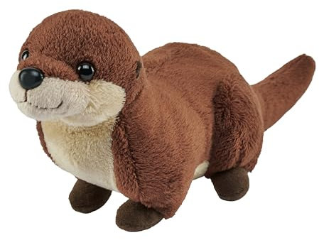 Wild Republic Pocketkins Eco Flussotter, Plüschtier, 12 cm, Plüschspielzeug, Hergestellt aus recycelten Materialien, Umweltfreundlich