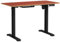 Vinsetto Bureau Assis-Debout électrique réglable en Hauteur avec Fonction mémoire, Bureau réglable en Hauteur 72-116 cm, dim. 120L x 60l cm Marron et Noir