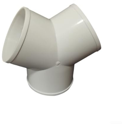 YUANGANG Raccordo a Y in plastica per condotti o tubi flessibili per cappa aspirante (100 mm)