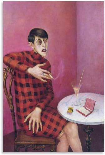 Orjdjz Wxkbl Otto Dix Poster Abstrakte Figuren Porträt Wandkunst Otto Dix Drucke Otto Dix Leinwand Gemälde Otto Dix Bild für Wohnkultur 40x60cmx1 KEIN Rahmen