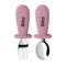 TYRY.HU Personalizada Cubiertos para Bebés Cucharas Juego de Tenedores Infantiles Niños Pequeños Acero Inoxidable con Silicona Nombres Diseño Antiahogo de Sujeción