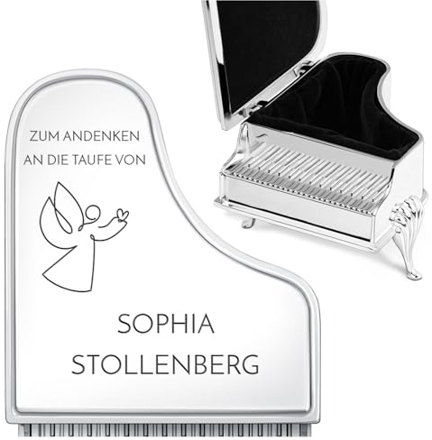 Maverton dekorative Vintage Schmuckschatulle in Antikform mit Gravur | Dekoratives Schmuckkästchen, Schmuck Aufbewahrungsbox für Frauen und Mädchen, Jewelkeeper Schmuckbox, versilberter Edelstahl
