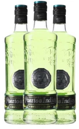 Gin Puerto de Indias Sweet Melon 70 cl (Karton mit 3 Flaschen von 70 cl)