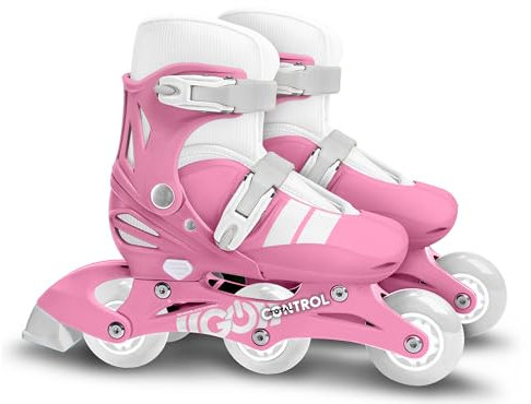 Rollers INLINES/TRISKATES Einstellbar 2 in 1 SKIDS Control PINK 27-30