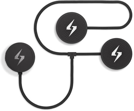 Syphon SoundPro: Ultra-Thin 9.6mm Bluetooth Moto Headphones - Glove-Friendly Controls, Massive Sound, IP55 Waterproof, Built-In Mic, Universal Fit With Any Dirt Bike, Snowmobile, and Motorcycle Helmet