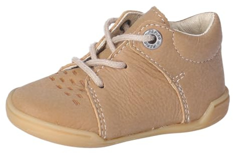 RICOSTA Unisex Stiefel Teddy, Baby und Kleinkinder Lauflernschuhe, Weite: MITTEL, lose Einlage, Barfuß-Schuh, Booties, Leder, Caramel (260), 20 EU