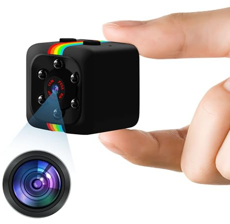 Tiantianle Mini Überwachungs Kamera ohne WLAN, Full HD 1080P Camera ohne WLAN, Mini Kamera überwachung innen mit Bewegungsmelder Nachtsicht, Kleine Sicherheitskamera Mit Akku Kompakte