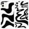 Pnakqil [2 Packs Wave Zebra Stripes Print Phone Case for iPhone 11 6,1, Liquid Silicone Shockproof Protection Case for Girls Women with Aesthetic Design Floral Patterns Soft Phone Cover, 10