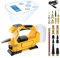 Akku-Kompressor kompatibel mit DeWalt 18V/20V Akku Max. 150 PSI Kabellos Luftpumpe mit Digitalem Manometer, Verlängerungsrohr und Düse, Tragbarer Reifenfüller für Autos Motorräder Fahrräder Bälle