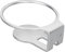 Tihebeyan Roam Speaker Wall Mount Sturdy Easy Installation Support for the Iron Material (Silver)