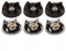 Wivplex Pieza de Repuesto de 6 Engranajes Base y Engranajes de Cuchillas, for licuadoras Magic MB1001 de 250 W Reemplazo de Cuchilla de Tapa de licuadora