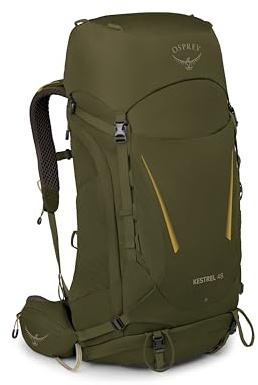 Osprey Kestrel Men's Backpacking Pack, 48L Large/X-Large, Moss Green