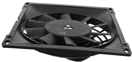 Cabilock ventilador del enfriador de aceite enfriador de aceite para bicicleta ventilador de radiador ATV Metal Negro