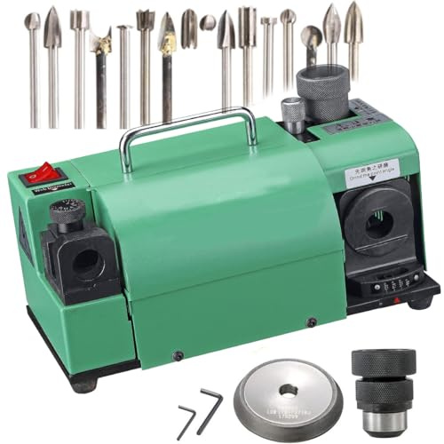 GYKOZY Drill Bit Sharpener, Drill Bit Grinding Machine, Knife & Chisel & Drill Electric Multitask Sharpening Machine, 3-13mm Drill Bits Grinder, 95°-135° Angle Adjustable
