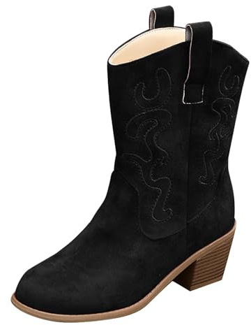 Laquieio Stivali Donna Gambale Curvy Pianta Larga Stivali Donna Texani Alti Pelle Zeppa Lunghi Gambale Curvy Pianta Larga Comoda Chiusura Fodera Calda Suola Interna