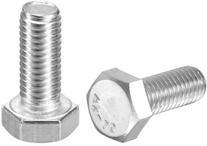 QUARKZMAN 2 Stück Sechskantschrauben M8-1,25 x 20mm Sechskant Maschinenschrauben, 304 Edelstahl Reverse Vollgewinde Befestigungsschrauben für Maschinenbau, Automobile und Bauwesen