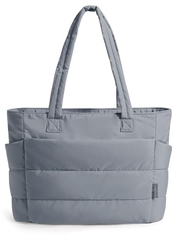 bagsmart Sac Fourre-Tout Femme,Sac a Main Femme pour Les Cours Lycee,15,6''Ordinateur Portable,Imperméable Sac Bandoulière pour Voyage,Shopping,Université et Usage Quotidien
