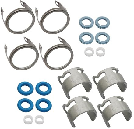 Callume Dichtungssatz Einspritzventil Kompatibel mit Audi A3 Golf Passat | 4x Reparatursatz für Einspritzventile mit Referenznummer 06D998907, passend für VAG 2.0 FSI und TFSI Motoren.