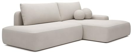 Vente-unique - Schlafsofa 5 Daviso - Polyester - beige