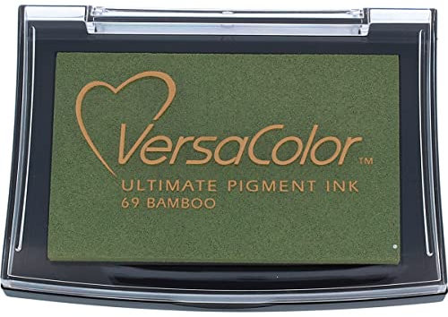 Tsukineko, VersaColor Pigment-Stempelkissen – Bambus, 4 x 4 cm