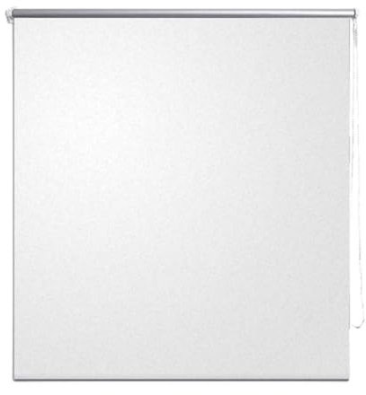 vidaXL Store Enrouleur Occultant 160x175 cm Blanc Fenêtre Chambre à Coucher
