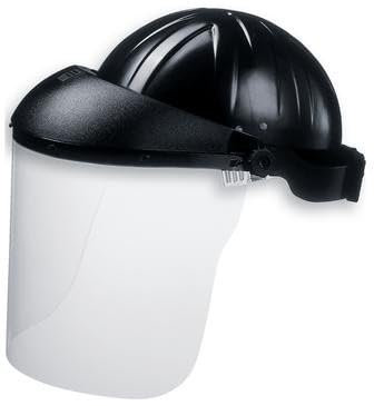 Uvex Visier/Gesichtsschutzschirm 9707 aus Polystyrol, Farbe: farblos