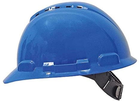 3M H700CB Schutzhelm H700-Serie belüftet mit Pinlock und Kunststoffschweißband, Blau