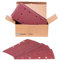 VONROC Papier abrasif 92x187mm - Fixation adhésive et universelle - 50 pcs incluses - Pour ponceuse vibrante