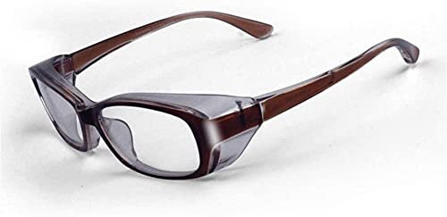 Pollen Gläser Brillen Brillen Brillen Heuschnupfen Goggles bewölkt Stop The Virus-Bakterien Splash Pollen Gläser UV klaren Schnitt Sonnenbrillen sind Hung von der Spitze der Schutzbrillen-Braun U