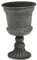 HEMOTON Amphore Schwarz Metall Trompete Vase Wedding Centerpieces ?e Vase Stand Requisiten für Party- Geburtstagsveranstaltungen Zeremonie Desktop- Dekoration (Grau) Vase Gusseisen
