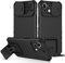 Funda para Xiaomi Mi 11 Lite 4G / 5G / 5G NE, Fundas 2in1 Dual Layer 360 Grados Full Body Anti-Shock Protector Silicona Bumper y Armadura Carcasa con Protección Deslizante para la Cámara, Negro